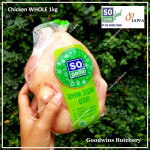 Chicken WHOLE ayam broiler utuh frozen SoGood Food size MEDIUM +/- 1 kg/pc (price/kg)